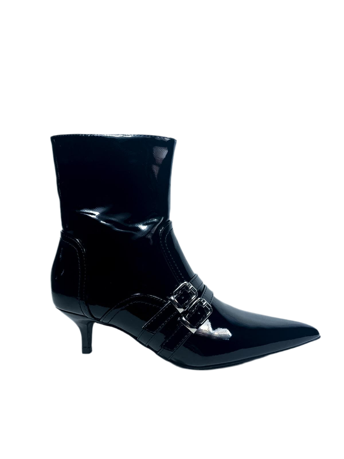 Bottine à petit talon noir
